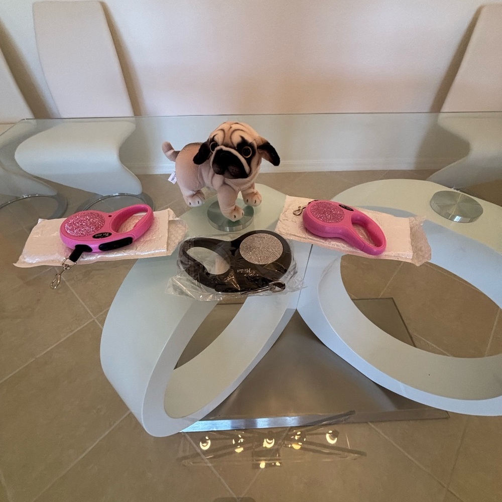 Pink Glitter Dog Leash 5 Feet